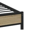 vidaXL Estructura de cama madera de ingeniería roble Sonoma 160x200 cm