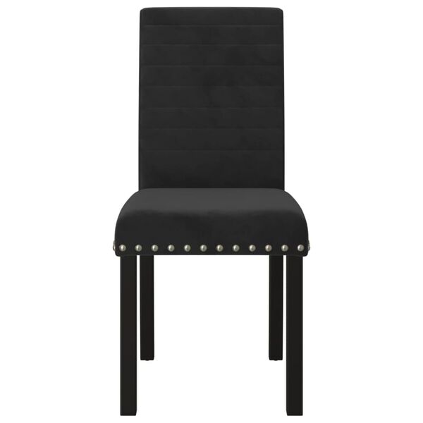 vidaXL Sillas de comedor 6 unidades terciopelo negro