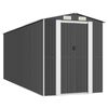 vidaXL Cobertizo de jard&iacute;n acero galvanizado antracita 192x523x223 cm