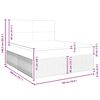 vidaXL Cama box spring con colch&oacute;n terciopelo rosa 180x200 cm