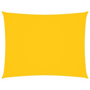 vidaXL Toldo de vela rectangular tela Oxford amarillo 6x8 m