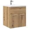 vidaXL Mueble de lavabo de ba&ntilde;o madera roble artisan 41x38,5x46 cm