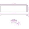 vidaXL Umbral de Ventana Texto de m&aacute;rmol -enure 60 x 25 x 4,5 cm PVC