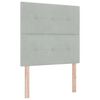 vidaXL Cama tipo Box Spring Gris claro 90 x 200 cm Terciopelo