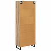 vidaXL Aparador alto 2 pcs Roble artesanal 69,5 x 34 x 180 cm