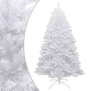 vidaXL &Aacute;rbol de Navidad artificial con bisagras y nieve flocada 210 cm
