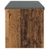vidaXL Banco de entrada con coj&iacute;n Madera vieja 103 x 38 x 40 cm