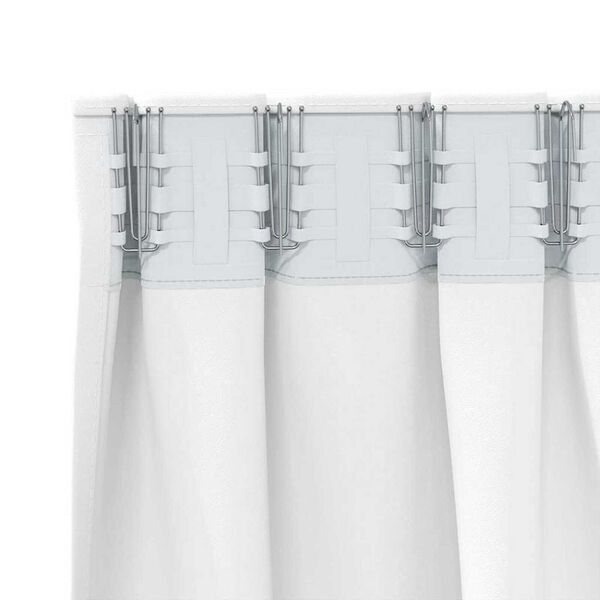 vidaXL Cortinas Opacas con Anillas 2 pcs brillante 175 x 140 cm