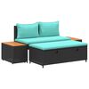vidaXL Conjunto de sof&aacute;s de exterior 4 -Seater 4 uds. 55 x 30 x 39 cm
