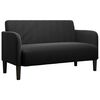 vidaXL Sof&aacute; Loveseat Terciopelo Negro 109 cm