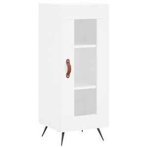 vidaXL Aparador madera de ingenier&iacute;a blanco 34,5x34x90 cm
