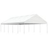 vidaXL Cenador con techo polietileno blanco 11,15x5,88x3,75 m