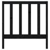 vidaXL Cabecero de cama madera maciza de pino negro 81x4x100 cm