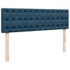 vidaXL Estructura de cama otomana con colch&oacute;n azul oscuro 160x200 cm