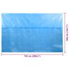 vidaXL Cubierta para piscina rectangular 732x366 cm PE azul