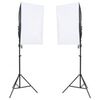 vidaXL Kit de estudio fotográfico con set de luces y fondo