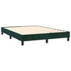 vidaXL Cama box spring con colch&oacute;n terciopelo verde oscuro 140x190 cm