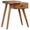 vidaXL Mesita de noche de madera maciza de acacia 45x32x55 cm