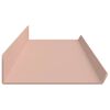 vidaXL Estante flotante 4 pcs Rosa 100 x 9 x 2,5 cm Acero