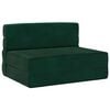 vidaXL Sof&aacute; Cama Plegable Verde oscuro 190 x 100 x 15 cm Terciopelo
