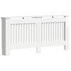 vidaXL Cubierta de Radiador Blanco Brillante 172 x 19 x 81,5 cm