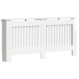 vidaXL Cubierta de Radiador Blanco Brillante 172 x 19 x 81,5 cm