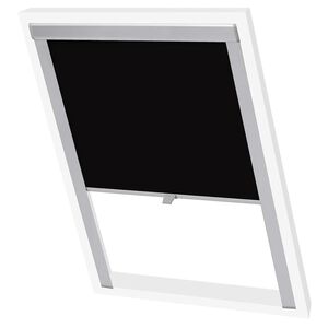 vidaXL Persiana enrollable opaca negra CK04 GGL y GGU