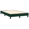 vidaXL Cama box spring con colch&oacute;n terciopelo verde oscuro 120x200 cm