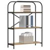 vidaXL Estante de libros Roble artesanal 80 x 30 x 109 cm