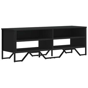vidaXL Mueble de TV madera de ingenier&iacute;a negro 122x34x41 cm