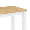 vidaXL Juego de comedor Panama 5 pzas madera maciza de pino blanco