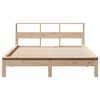 vidaXL Estructura de cama sin colch&oacute;n madera maciza de pino 160x200 cm