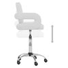 vidaXL Sillas de comedor giratorias 2 unidades cuero sint&eacute;tico blanco