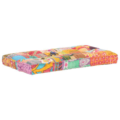 vidaXL Cojín para sofá de palés tela multicolor patchwork