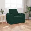 vidaXL Sof&aacute; cama Verde oscuro 98 x 71 x 83 cm Terciopelo