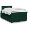 vidaXL Cama box spring con colch&oacute;n terciopelo verde oscuro 120x190 cm