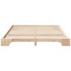 vidaXL Estructura de cama Marrón 200 x 220 cm Madera de pino macizo