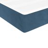 vidaXL Cama box spring con colch&oacute;n terciopelo azul oscuro 200x200 cm