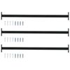 vidaXL Barra de seguridad ajustable para ventanas 3 uds. 710 -1200 mm