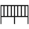 vidaXL Cabecero de cama madera maciza de pino negro 146x4x100 cm