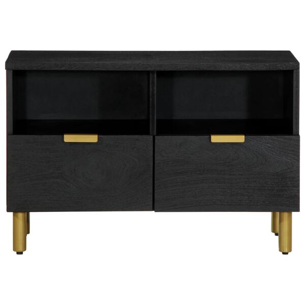 vidaXL Mueble de TV madera de ingeniería negro 70x33x46 cm