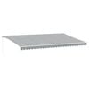 vidaXL Toldo retr&aacute;ctil manual gris antracita y blanco 600x350 cm