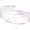 vidaXL Cama tipo Box Spring con colch&oacute;n Azul 200 x 90 cm tela