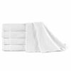 vidaXL Toallas de mano 5 uds algod&oacute;n blanco 450 g/m&sup2; 50x100 cm