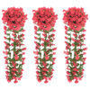 vidaXL Guirnaldas de flores 3 uds rosa 85 cm