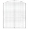 vidaXL Cesta gaviones forma arco hierro galvanizado 200x30x220/240 cm