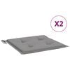 vidaXL Cojines de silla de jard&iacute;n 2 uds tela Oxford gris 40x40x3 cm