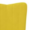vidaXL Sillón de relax de terciopelo amarillo mostaza