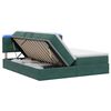 vidaXL Cama de almacenamiento LED con colch&oacute;n Verde oscuro