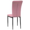 vidaXL Sillas de comedor 2 unidades terciopelo rosa